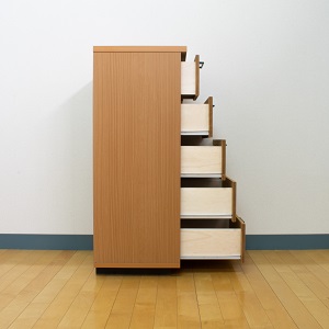 80チェスト5段 オルガ【諸富家具】:C111-008