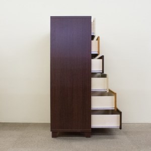 60チェスト6段マルーンⅡ【諸富家具】:C106-020