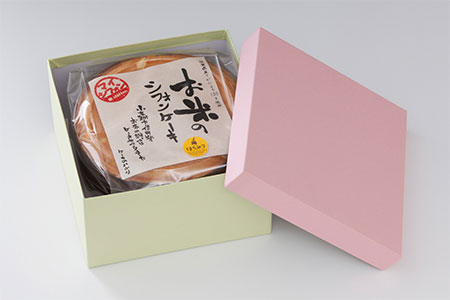 佐賀産100％さがびより使用のお米のシフォンケーキ：B013-045
