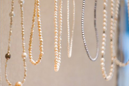 可愛いアコヤパール一粒バーネックレス:B930-004