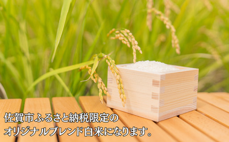 佐賀市 ふるさと納税限定 オリジナルブレンド 白米 8kg お米 佐賀県産 精米 コメ こめ：B170-024