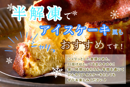 キャラメルりんごのバスクチーズケーキ：B110-008