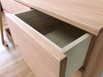 桐たんす 総桐柿渋染め パーシモン100幅7段:C285-003