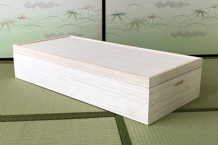 桐たんす 着物収納の定番 桐箱1段 KR-8M：B505-001