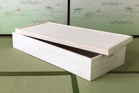 桐たんす 着物収納の定番 桐箱1段 KR-8M：B505-001