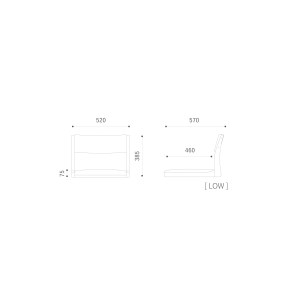 SUZU / LOW《 NWH 》【諸富家具】:C143-011