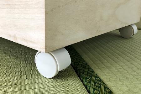 桐たんす 総桐収納 浅深4段キャスター付 KR-4DCM:B750-001