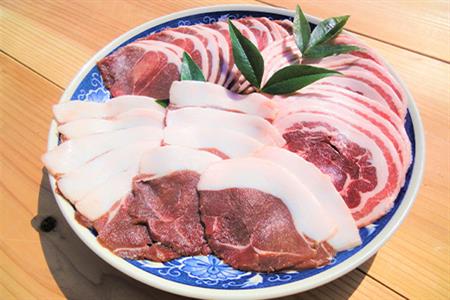 天然いのしし肉スライスセット ロース200g・モモ200g・バラ200g(合計600g) ぼたん鍋の他 焼肉や炒め物など 冷凍 ジビエ
