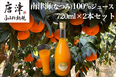 南津海(なつみ)100% 720ml×2本セット みかんジュース 飲料 飲み物 ソフトドリンク 蜜柑 ミカン オレンジジュース