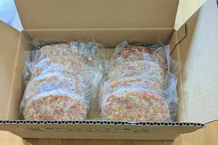 九州産黒毛和牛入り 手ごねハンバ-グ 140g×8個(合計1.12kg) 冷凍