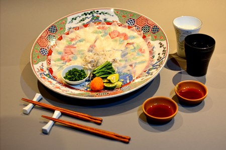 海水かけ流しとらふぐ刺身セット 4人前 フグ 河豚 ふぐ刺し てっさ ふるなび 佐賀県唐津市 ふるさと納税サイト ふるなび