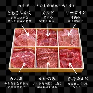 佐賀牛焼肉用 にくのともる厳選佐賀牛6種盛 店主が厳選する佐賀牛希少部位60g 6種類 合計360g A5 等級 食べ比べ ギフト 佐賀県唐津市 ふるさと納税サイト ふるなび