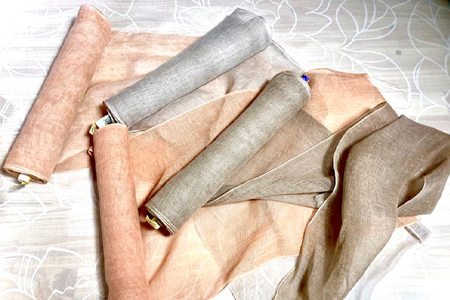 布ナプキン(おりもの用) 草木染/よもぎの葉 冷え性改善 腹痛 腰痛 生理痛の緩和 無農薬