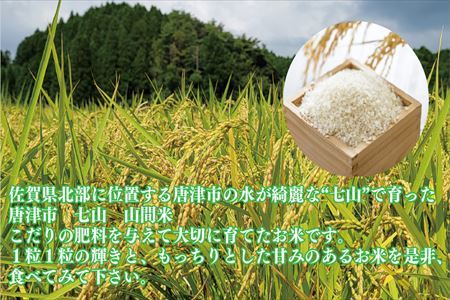 山間米 コシヒカリ 1kg×8袋(合計8kg) 唐津 七山