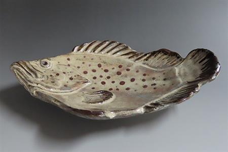 唐津焼 お魚 中皿シリーズ(キジハタ) 料理 食器