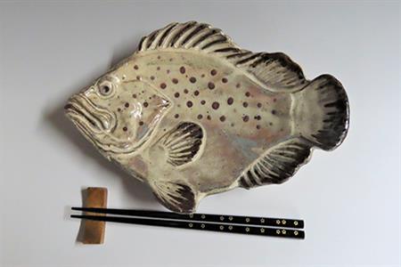唐津焼 お魚 中皿シリーズ(キジハタ) 料理 食器