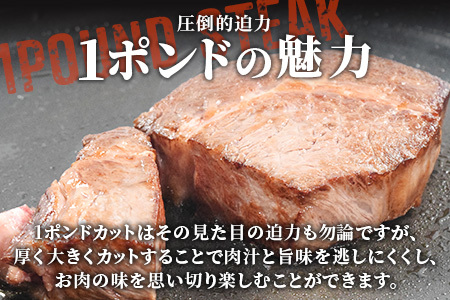 《佐賀牛》1ポンドステーキ約450g A5～A4等級限定 牛肉 ステーキ バーベキュー ローストビーフ かたまり リブロース キャンプ お取り寄せ 黒毛和牛 焼肉