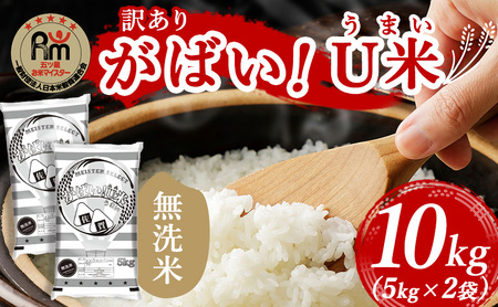 訳あり 米 鳥栖市ふるさと納税限定 令和7年産　がばいU米(うまい) 【無洗米】 10kg(5kg×2袋) 五つ星お米マイスター厳選 (お徳用ブレンド米) 家庭用 生活応援 ※配送不可：離島