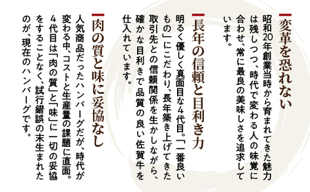 温めるだけ 佐賀牛 使用 ハンバーグ 130g×6個 | 湯せん レンジ 冷凍 個包装 真空パック 加熱調理済み _b-448