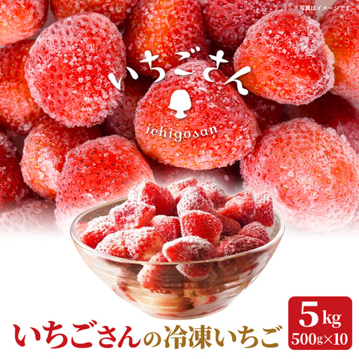 冷凍いちご（いちごさん）5kg（500g×10） _k-30