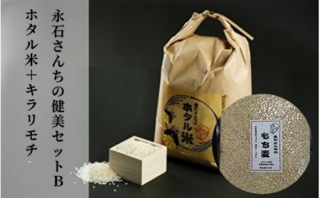 d-46 【令和2年産】永石さんちの健美セットB ホタル米+キラリモチ【計6kg×2回】
