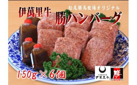 J208伊萬里牛100%手ごねハンバーグ150g×6個
