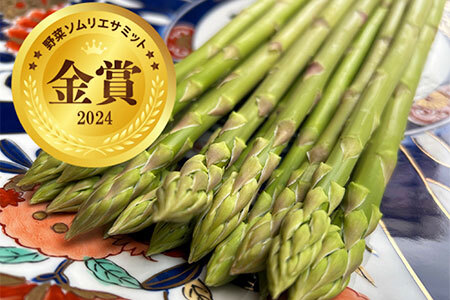 【令和8年先行予約3月より順次発送】弱アルカリの綺麗な自噴水と寒暖差が育んだ柔らか アスパラ 500ｇ　174-B537