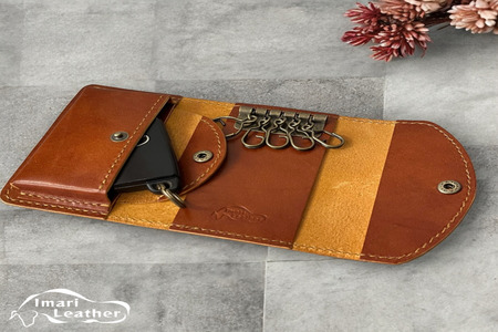 人気NO.1【伊万里レザー】キーケース【職人手縫い】 115-N242