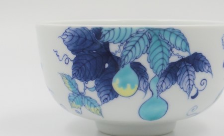 【伊万里焼】「色鍋島瓢文小丼」色鍋島・伊万里・鍋島・磁器・市川光山窯 022-H998