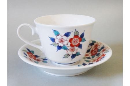 【伊万里焼】色鍋島珈琲碗【市川冬山窯】 037-H1229