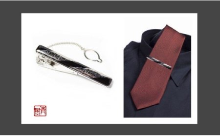 伊万里焼タイピン（瑠璃釉又は黒釉） 029-H510