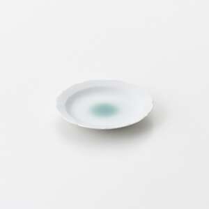 青磁たまり輪花小皿　5枚セット 027-H1011