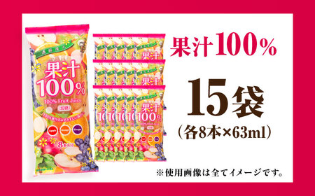 先行予約 棒ジュース 果汁100% 15袋 / 光武製菓株式会社[UEN003] ジュース