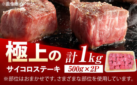 佐賀牛 サイコロステーキ 500g×2p /MKミート武雄[UEM028]ステーキ