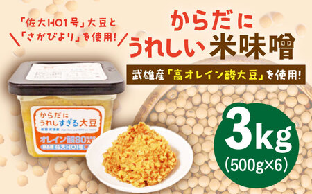 米味噌 500g×6個 なるせみそ /角味噌醤油 [UAX002] みそ
