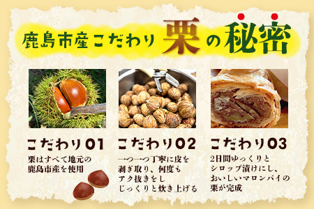 地元の栗を使用 職人の作る特別なマロンパイ 5個入り　匠の技 老舗菓子店ひのでや手作りスイーツ マロンパイ パイ 栗 くり おやつ お土産 プレゼント バレンタイン ホワイトデー 佐賀県 鹿島市 話題 人気 送料無料　B-877