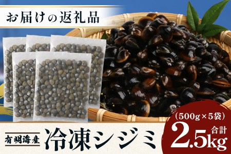  冷凍シジミ2.5kg（500g×5袋） B-391