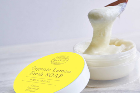 　やさしい有機レモンの生石けん B-394