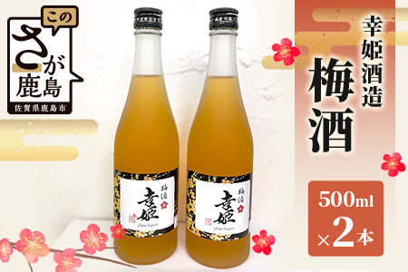 幸姫酒造 梅酒 500ml 2本 B-578