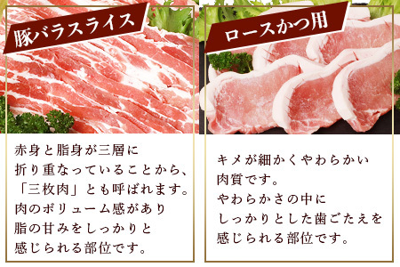 予約受付【1月発送】佐賀県産豚肉 バラスライス & ロースかつ用 (合計1.36kg) B-587