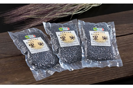 モチモチ自然派食・特別栽培認定「黒米」150g×6個  B115-006