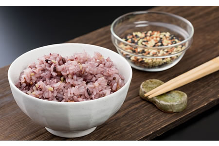 古代玄米・特別栽培認定「三色米」150g×6個 B115-025