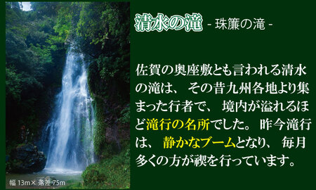 自然の中で心を磨く！修行 体験（滝行・写経） 清流 水 名水百選 佐賀 小城市 水行（すいぎょう・みずぎょう）、水垢離（みずごり）【B170-015】