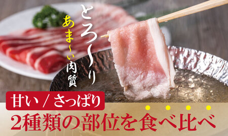 佐賀県産肥前さくらポークロース・モモ スライス しゃぶしゃぶ 用詰合せ(1.9kg)潮風F 豚肉 B130-010