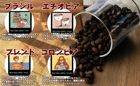 オリジナル焙煎ドリップパックコーヒー（10ｇ×8）レストタイムコーヒー B115-014