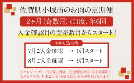 【定期便】佐賀牛 お手軽 食べ比べコース （年6回奇数月） Q096-003