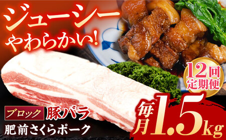 【12回定期便】豚肉 ブロック 総計18kg NAC618 豚肉ブロック定期便
