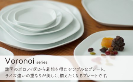 肥前吉田焼 Voronoi プレート LL -matwhite- 【224】 [NAU013] 肥前吉田焼 やきもの 焼き物 うつわ 器 さら 皿