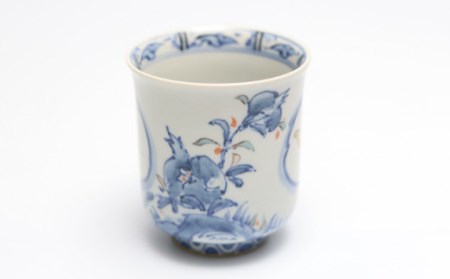 染錦柘榴駱駝文湯呑1点 NAT005 