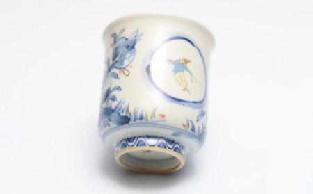 染錦柘榴駱駝文湯呑1点 NAT005 